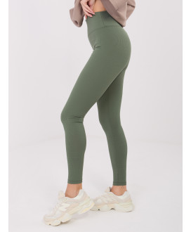 Rebrované legíny s vysokým pásom