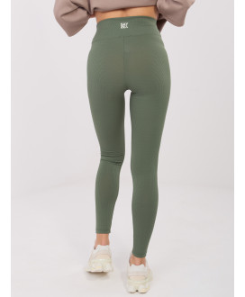 Rebrované legíny s vysokým pásom