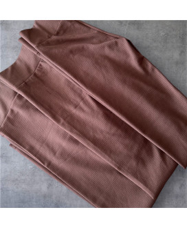 Rebrované legíny s vysokým pásom